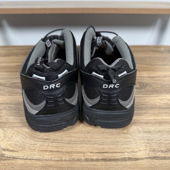 Men's Dr. Comfort Performance Athletic Shoe Black Gray Size 11.5W - Picture 4 of 7